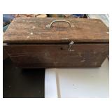 Primitive Old Wooden Box with Handle