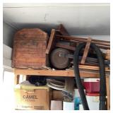 Contents of Shelves and Beside Shelf