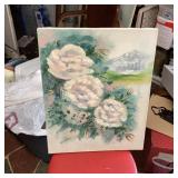 Flower Oil Painting Signed Judy Burns