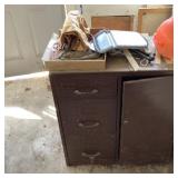 Metal Storage Cabinet With Contents