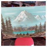 Julie Burns 1979 Mountain Landscape Painting