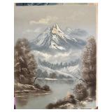 Mountain Landscape Oil Painting on Canvas
