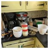 Kitchenware Lot With Utensils