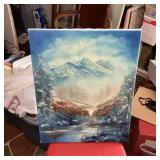 Mountain Landscape Oil Painting on Canvas