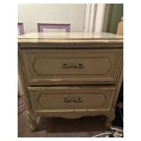 Cream Two-Drawer Night Stands