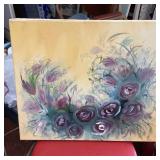 Floral Oil Painting on Canvas