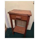 Wooden Side Table With Single Drawer