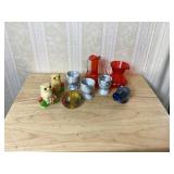 Small Glass and Figurine Group