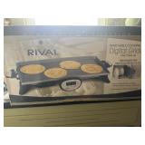 Rival Digital Griddle with Removable Plate