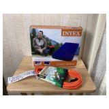 Intex Twin Air Mattress and 25 ft Extension