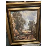Turner Print The Cornfield in Gold Frame