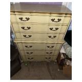 Vintage French Provincial Tall Chest Dresser