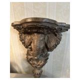 Decorative Elephant Head Wall Shelf