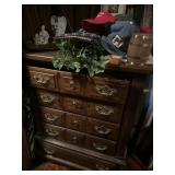 Wooden Dresser With Decorative Items Accessories