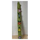 Handmade Green Felt Flower Wall Hanging