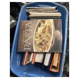 Tote of Assorted Old Cook Books