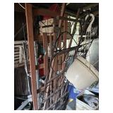 Wood and Metal Garden Trellis