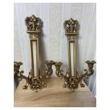 Pair Mid-Century Syroco Wall Sconces