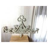 Ornate Wall-Mounted Candle Holder, 25x38 Inch