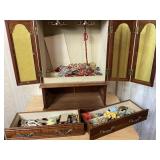 Large Jewelry Box with Assorted Contents