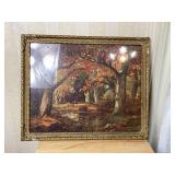 Framed Autumn Forest Landscape Print, 18 x 22