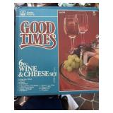 Anchor Hocking Good Times Wine & Cheese Set