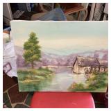 Julie Barnes Signed Landscape Painting