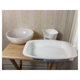 Three-Piece Dish Lot Including Corning Ware