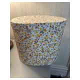 Hatbox With Three Hats And Decorative Pin