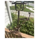 Wrought Iron Plant Stand with Swirl Detail