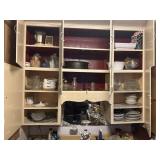 Kitchen Wares and Decor in Cabinets and Sink