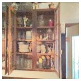 Contents of China Cabinetï¿½4 Shelves