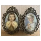 Oval Framed Prints of Praying Child
