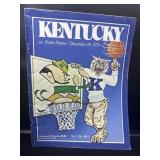 1979 Kentucky vs Notre Dame Basketball Souven
