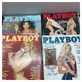 Vintage Playboy Magazines, Lot of Four