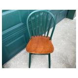 Wooden Windsor Style Chair, 36 Inches Tall