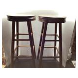 Wood Bar Stools, 28 Inches Tall