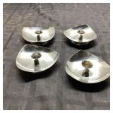 4 Danish Mid-Century Modern Stainless