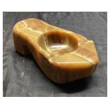 Polished Stone Ashtray, 4" x 7.5"