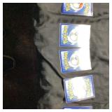 5 Pokï¿½mon Cards in Plastic Sleeves
