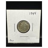 1944 Mercury Dime AU Grade