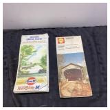 Vintage Road Maps: Gulf and Shell
