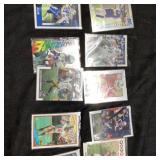 10 Football Cards Including 2 Brady