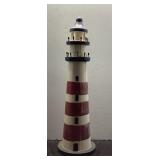Painted Lighthouse Model, 21 Inches Tall
