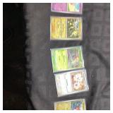 5 Pokï¿½mon Trading Cards in Sleeves
