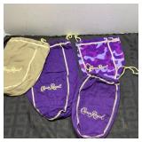 4 Crown Royal Fabric Bags