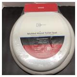 Mainstays Molded Wood Toilet Seat, New
