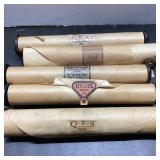 5 Player Piano Rolls QRS Autograph Metro-Art