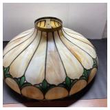 Stained Glass Lamp Shade 24x12 Inch Floral Motif