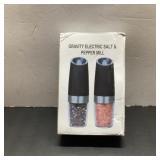 Gravity Electric Salt and Pepper Mill Set, New